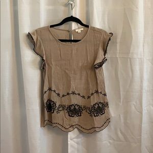 Top with embroidery